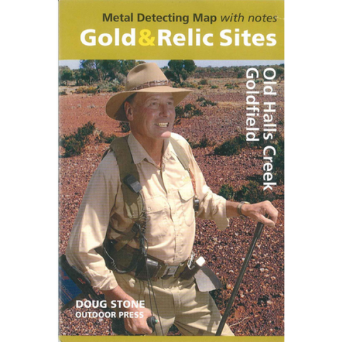 WA - Gold & Relic Sites - Metal Detecting Map - Region: Old Halls Creek Goldfield for Prospecting by Doug Stone