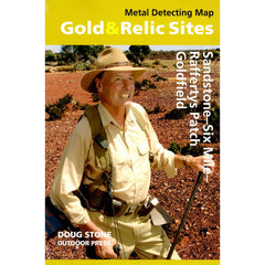 WA - Gold & Relic Sites - Metal Detecting Map - Region: Sandstone-Six Mile-Reffertys Patch for Prospecting by Doug Stone